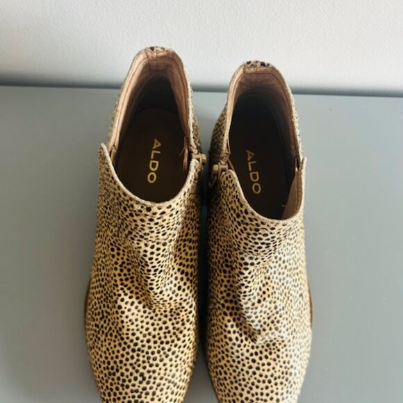 ALDO - Calf-hair leather Ankle booties - Ladies Size 7 - Picture 8 of 10